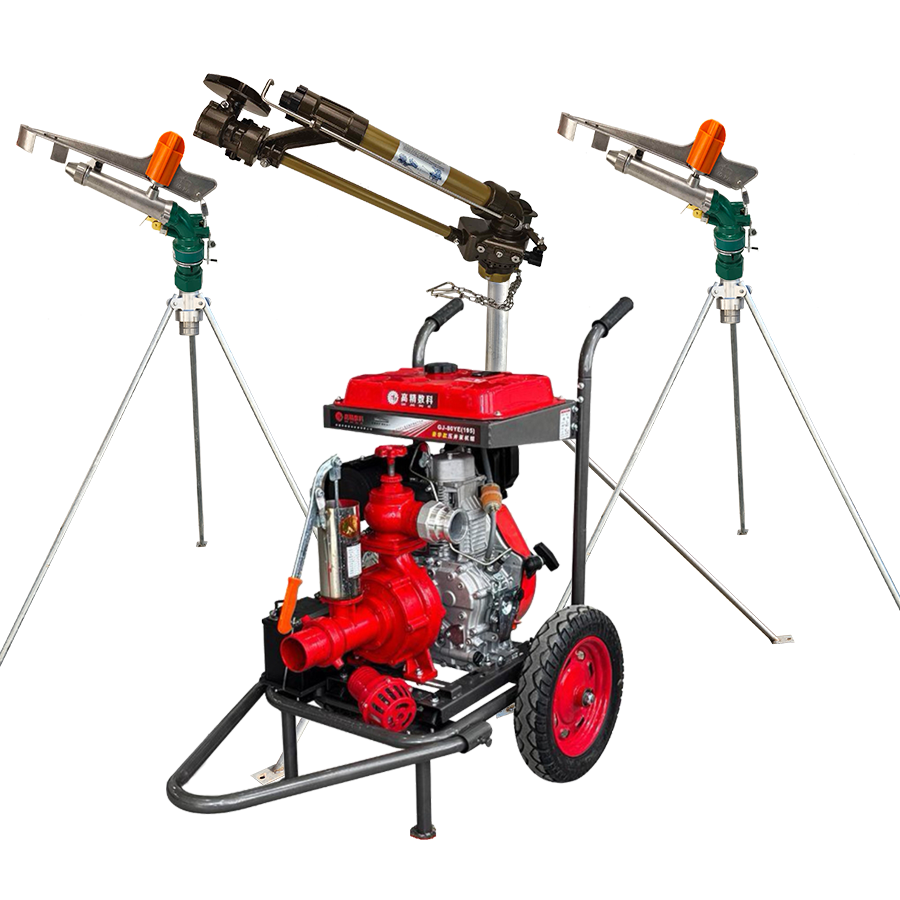 保定一体式灌溉机组 全套喷枪水带配齐 抗旱浇地神器